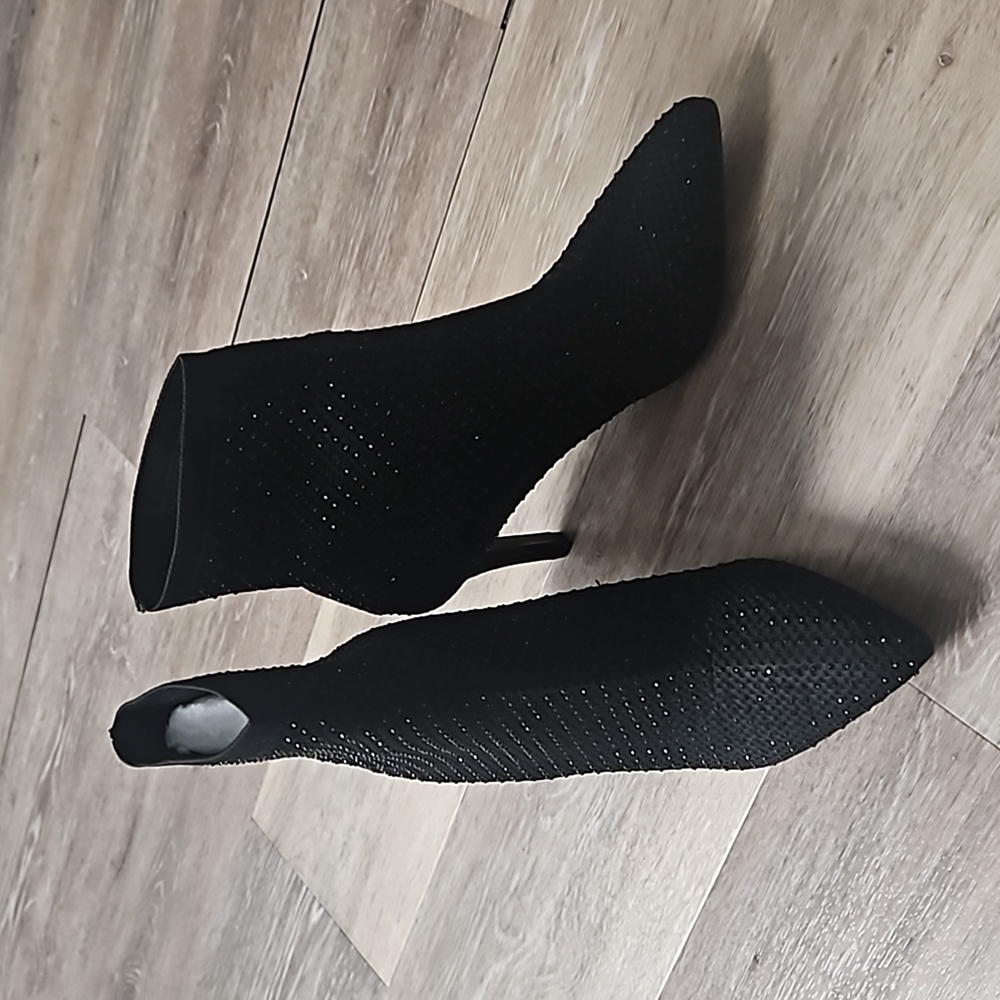 MIA Mercy Embellished Stiletto Sock Booties